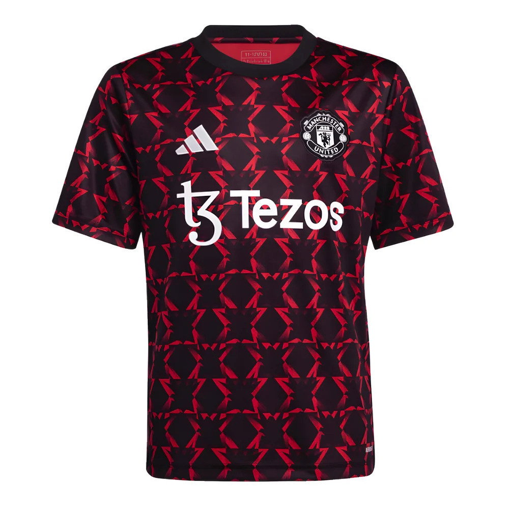 2024-2025 Man Utd Pre-Match Shirt (Black) - Kids (F.Fuso 13)_3