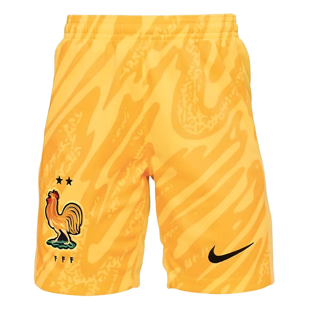 2024-2025 France Home Goalkeeper Shorts (Kids)_0
