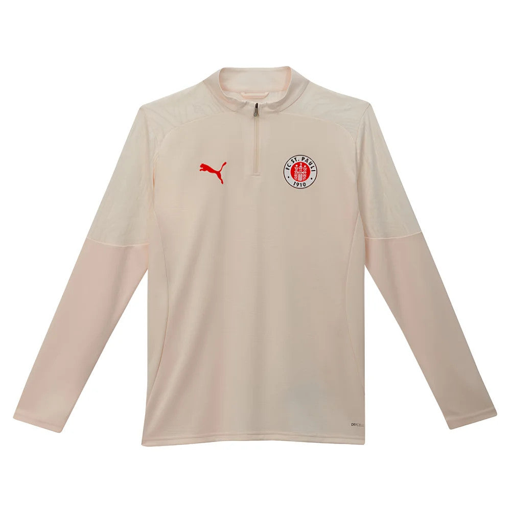 2024-2025 St Pauli Training 1/4 Zip Top (Sugared Almond)_0