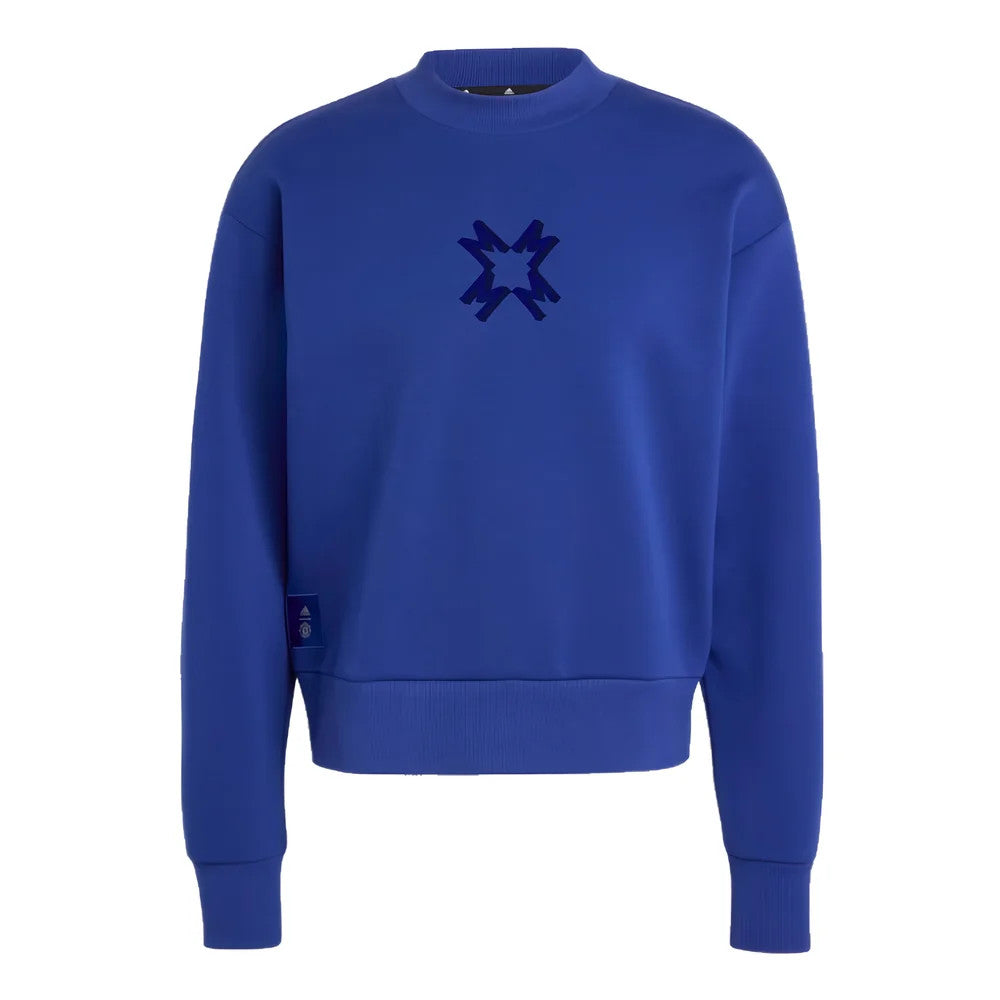 2024-2025 Man Utd Seasonal Doubleknit Crew (Blue)_0