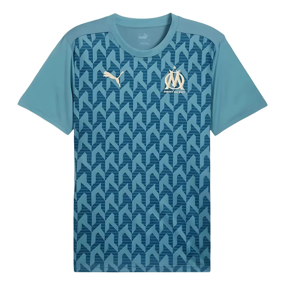 2024-2025 Marseille Pre-Match Shirt (Bold Blue)_0
