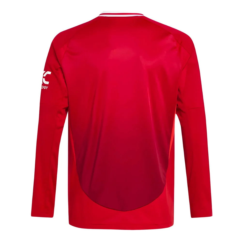 2024-2025 Man Utd Long Sleeve Home Shirt (Kids) (Garnacho 17)_4
