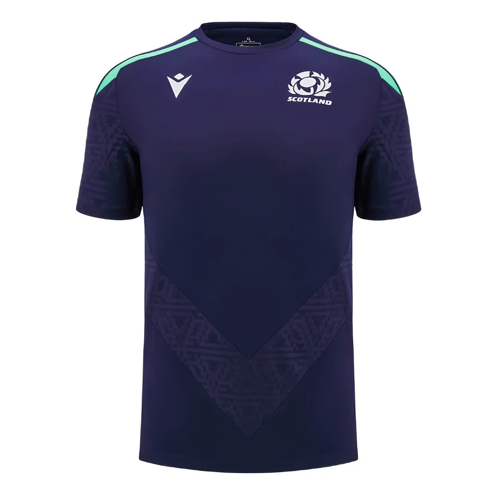 2024-2025 Scotland Rugby Poly Training Shirt (Navy)_0