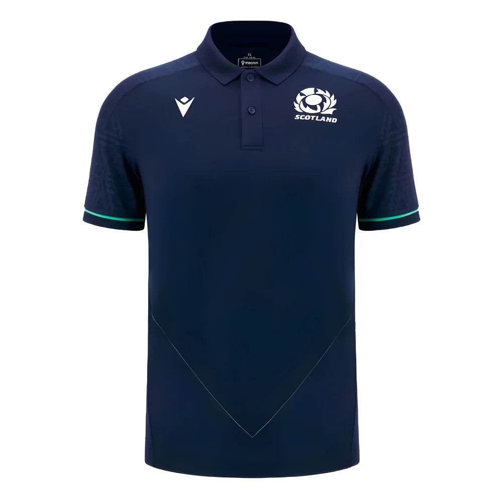 2024-2025 Scotland Rugby RGB Fit Travel Poly Polo Shirt (Navy)_0