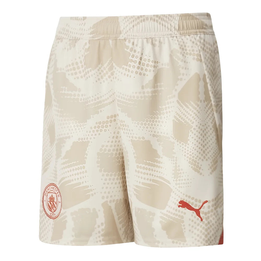 2024-2025 Man City Away Goalkeeper Shorts (Alpine Snow) - Kids_0