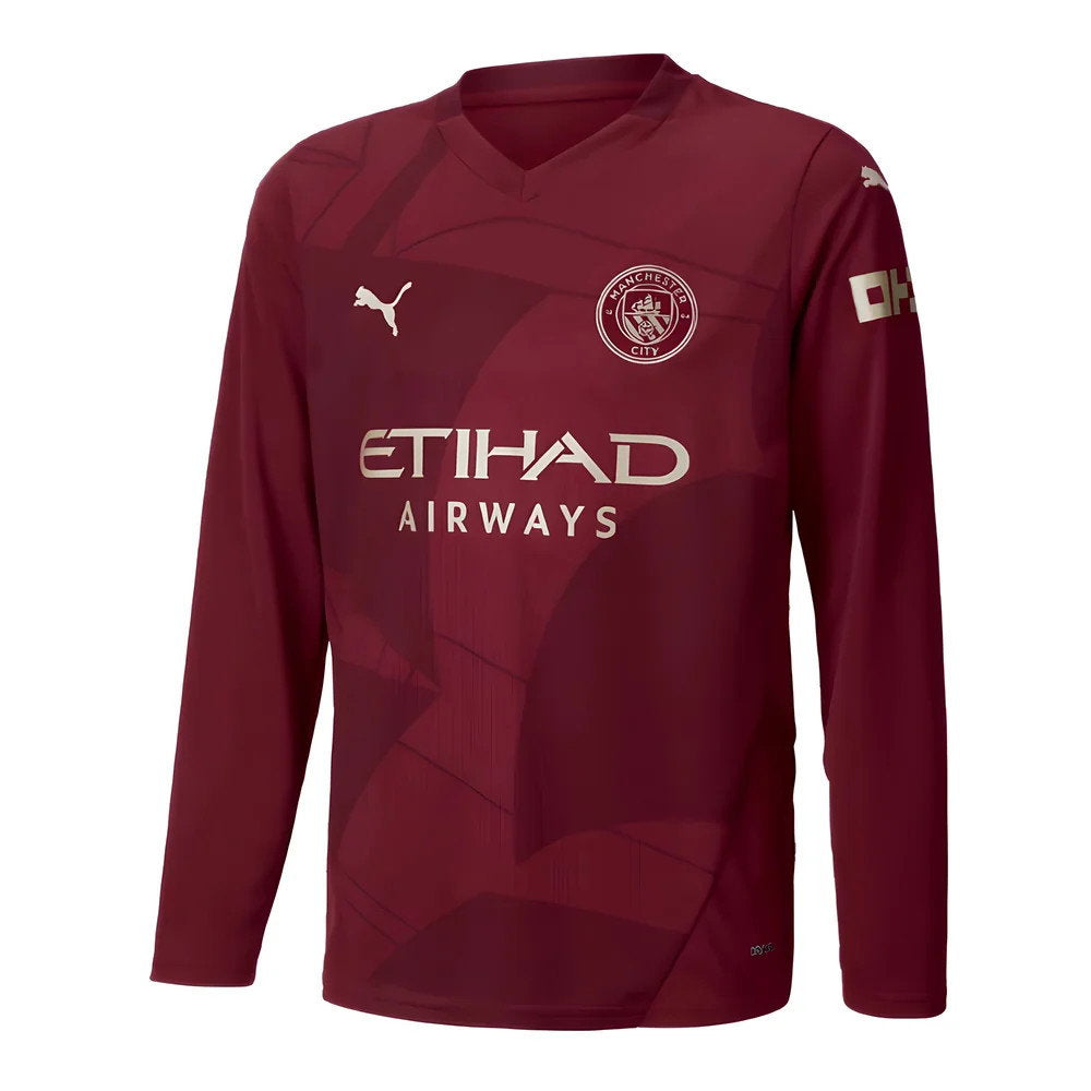 2024-2025 Man City Third Long Sleeve Shirt (Kids) (De Bruyne 17)_3