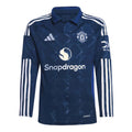 2024-2025 Man Utd Long Sleeve Away Shirt (Kids)_0