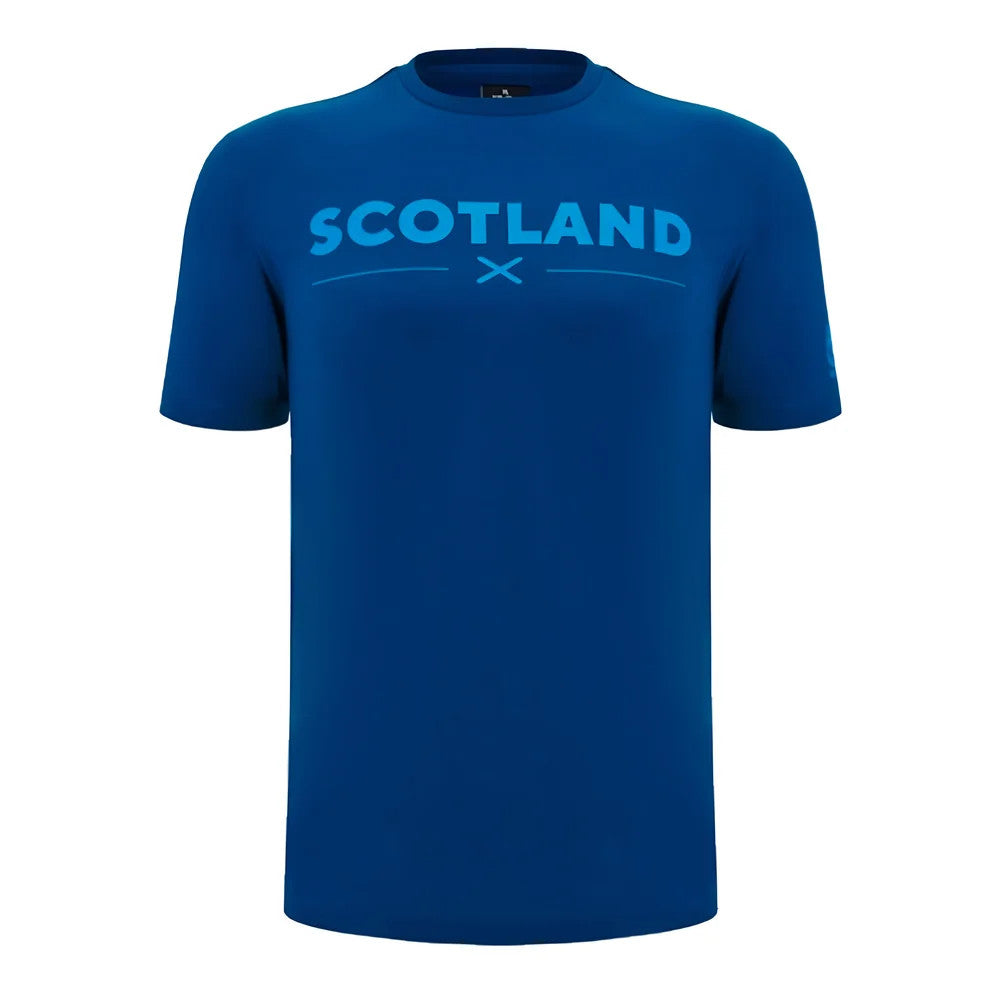 2024-2025 Scotland Rugby Leisure Cotton T-Shirt (Navy)_0