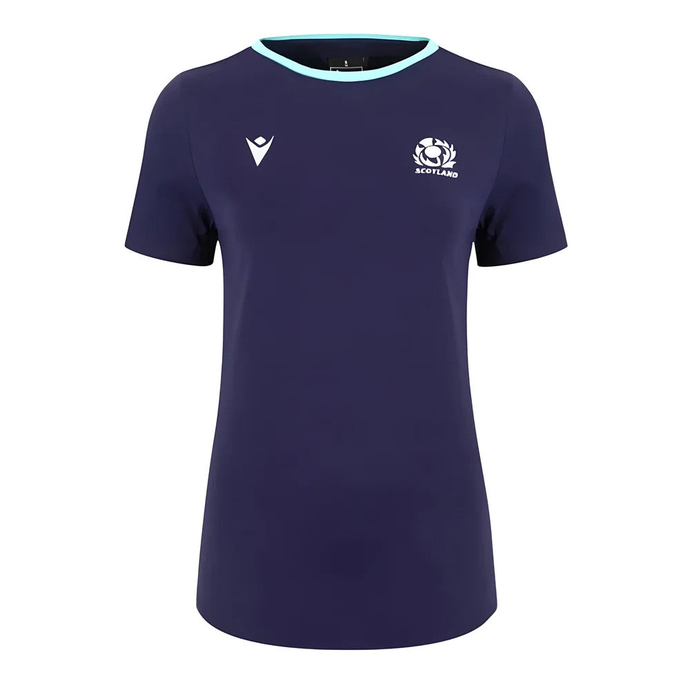 2024-2025 Scotland Rugby Cotton T-Shirt (Navy) - Womens_0