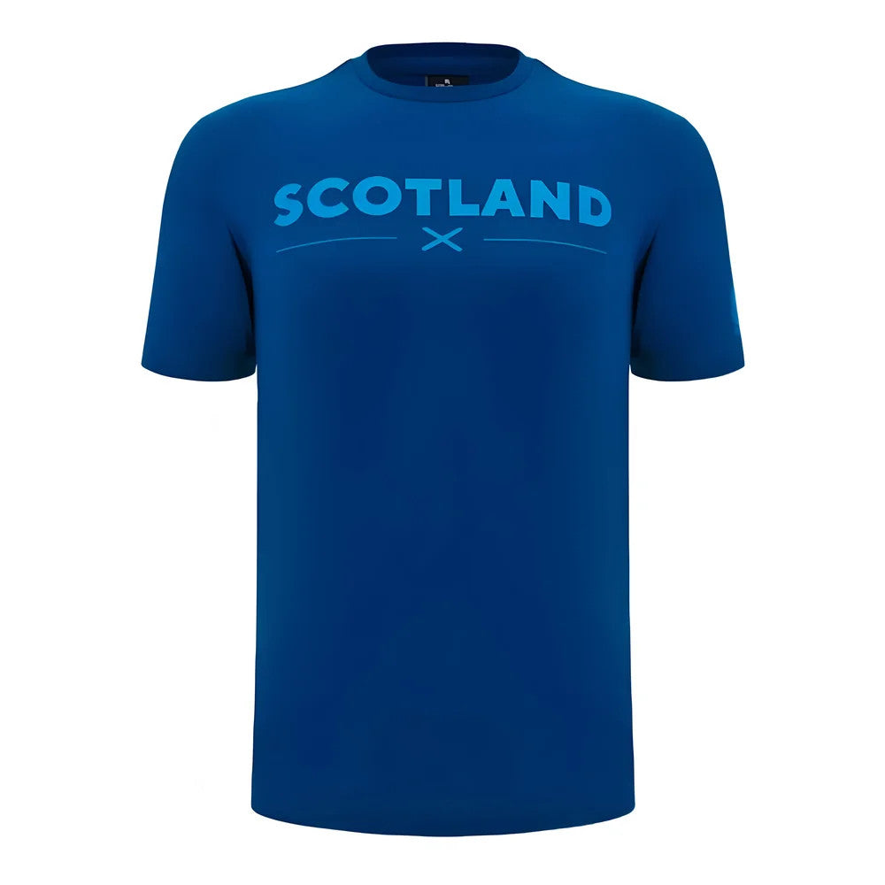2024-2025 Scotland Rugby Leisure Cotton T-Shirt (Navy) - Kids_0