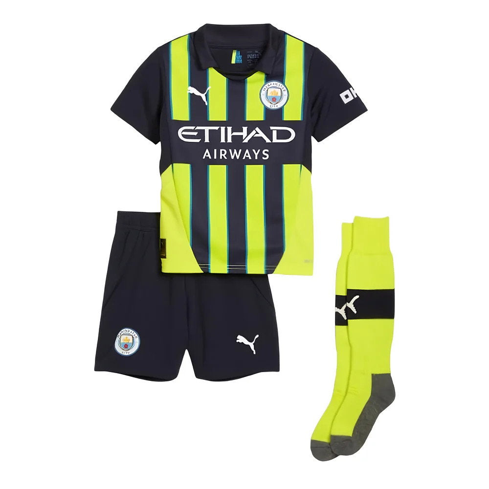 2024-2025 Man City Away Mini Kit (Stones 5)_3