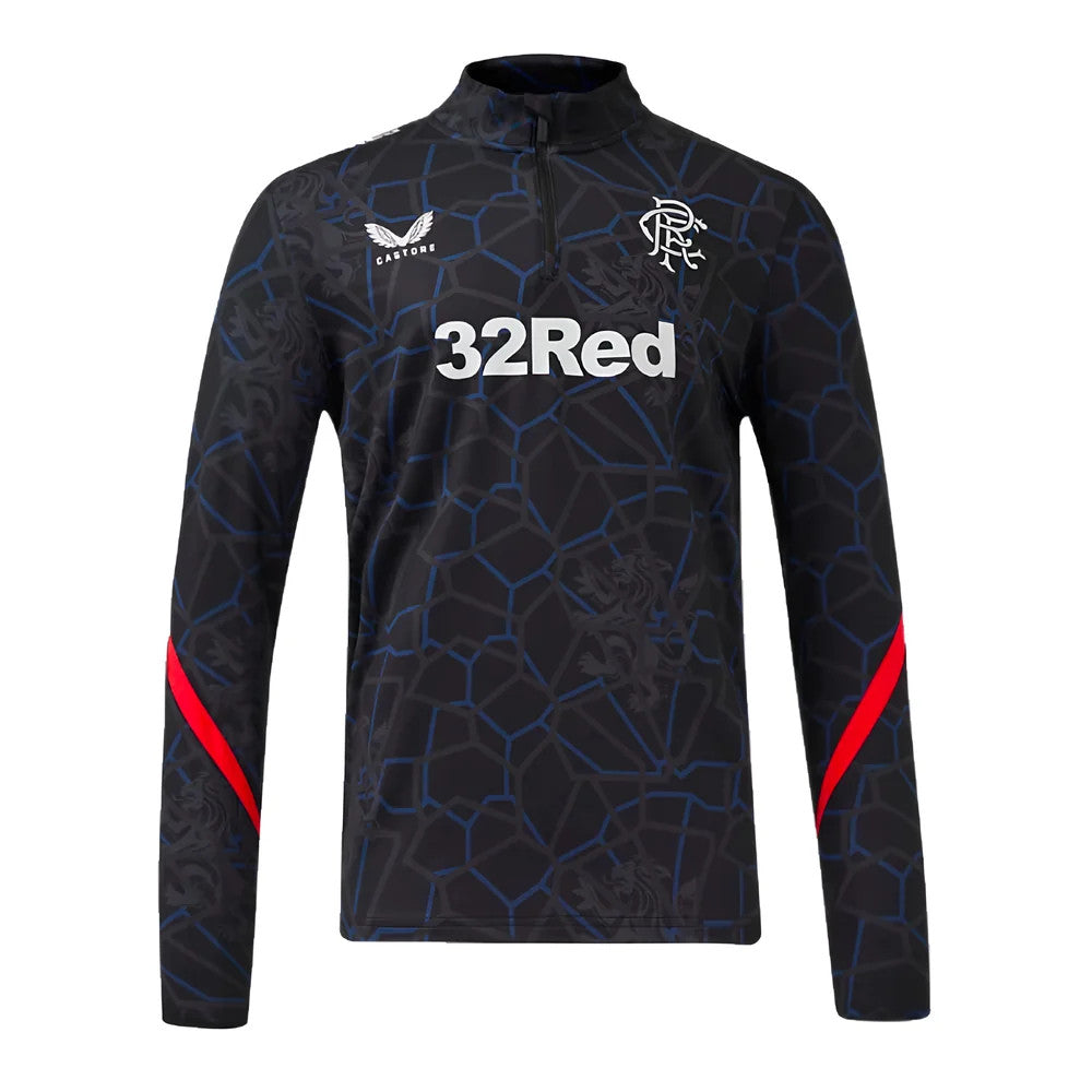 2024-2025 Rangers Matchday 1/4 Zip Midlayer (Navy)_0
