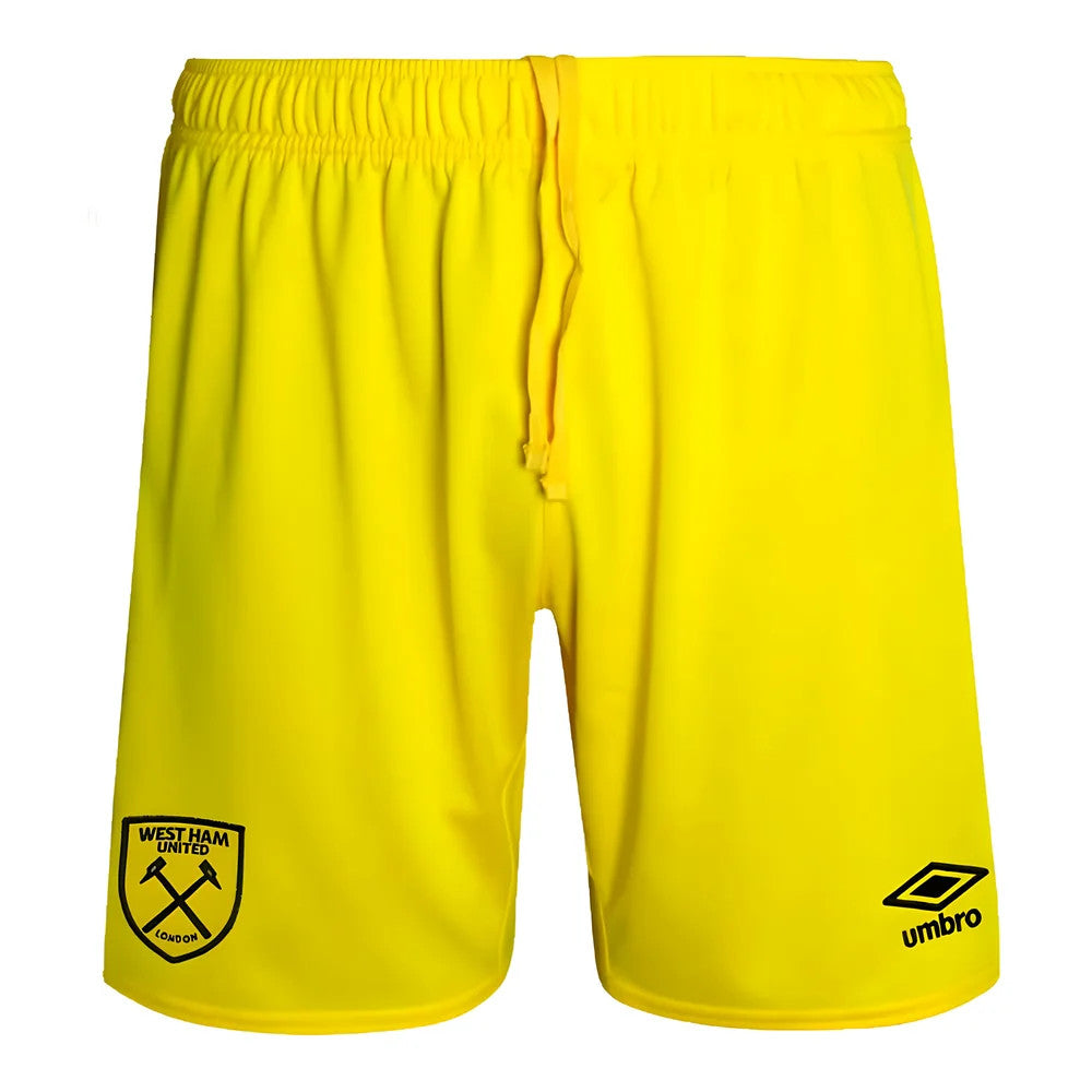 2024-2025 West Ham Goalkeeper Shorts (Yellow) - Kids_0