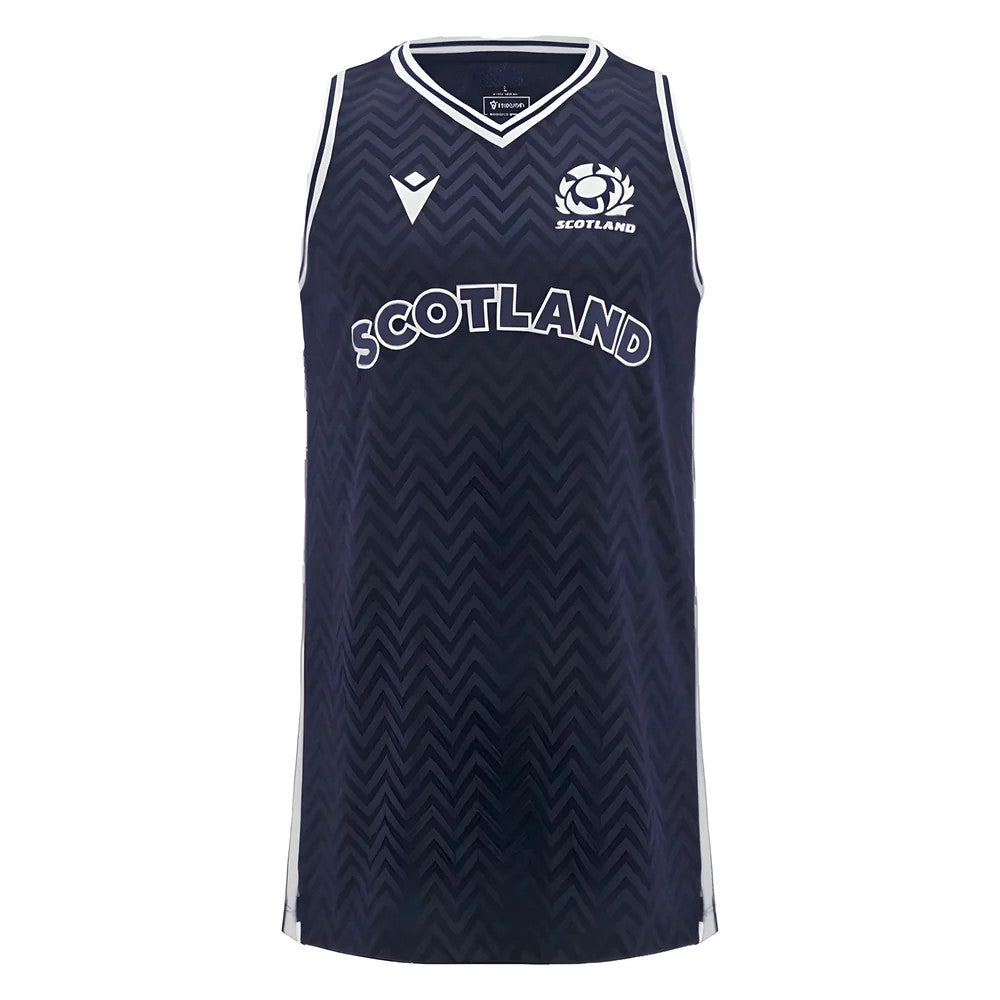 2024-2025 Scotland Rugby Basketball Singlet (Navy) - Kids_0