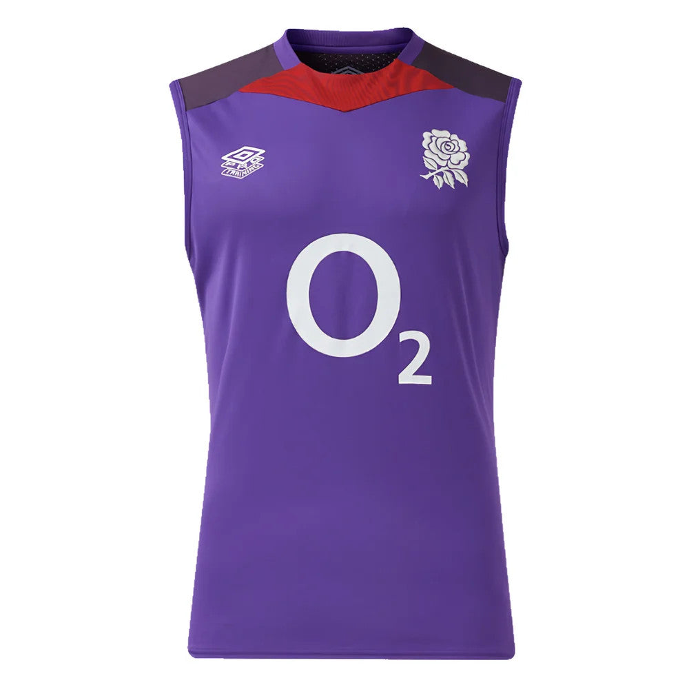 2024-2025 England Rugby Sleeveless Jersey (Violet) - Kids_0