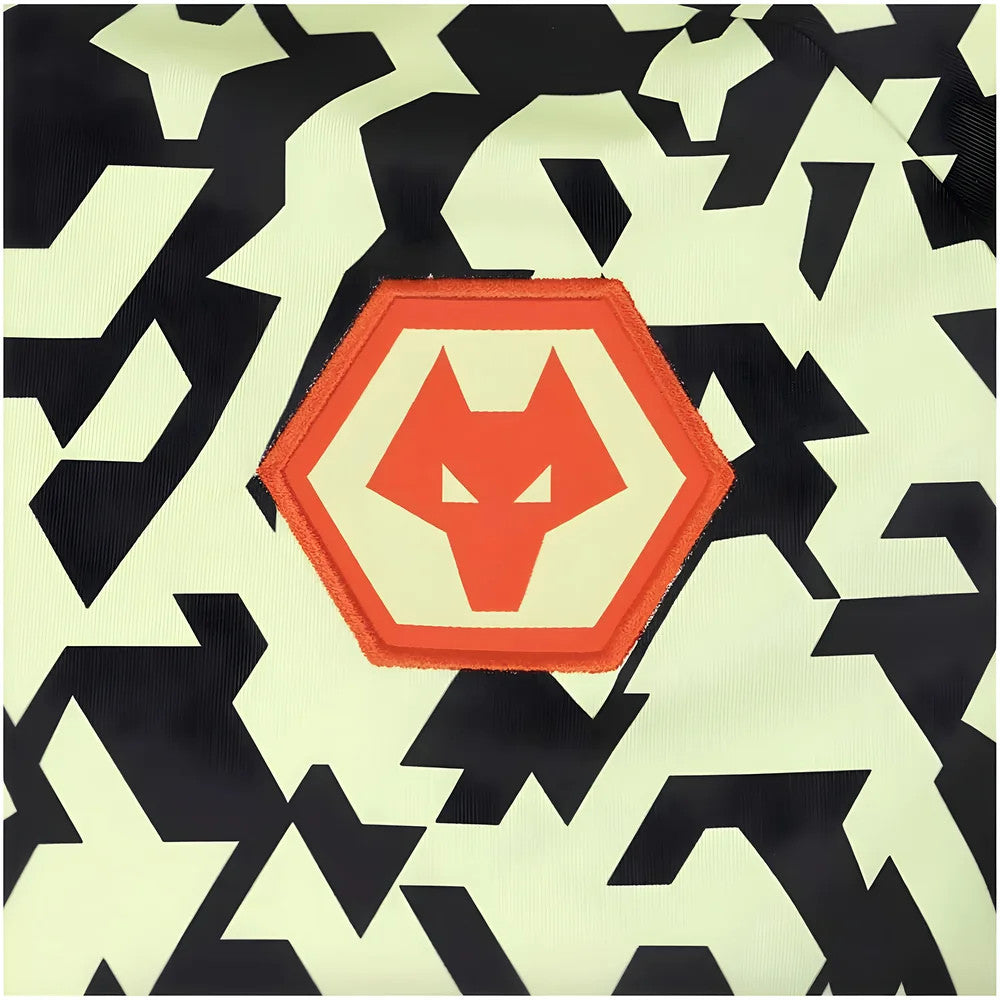 2024-2025 Wolves Pre Match T-Shirt - Black/Lime_1