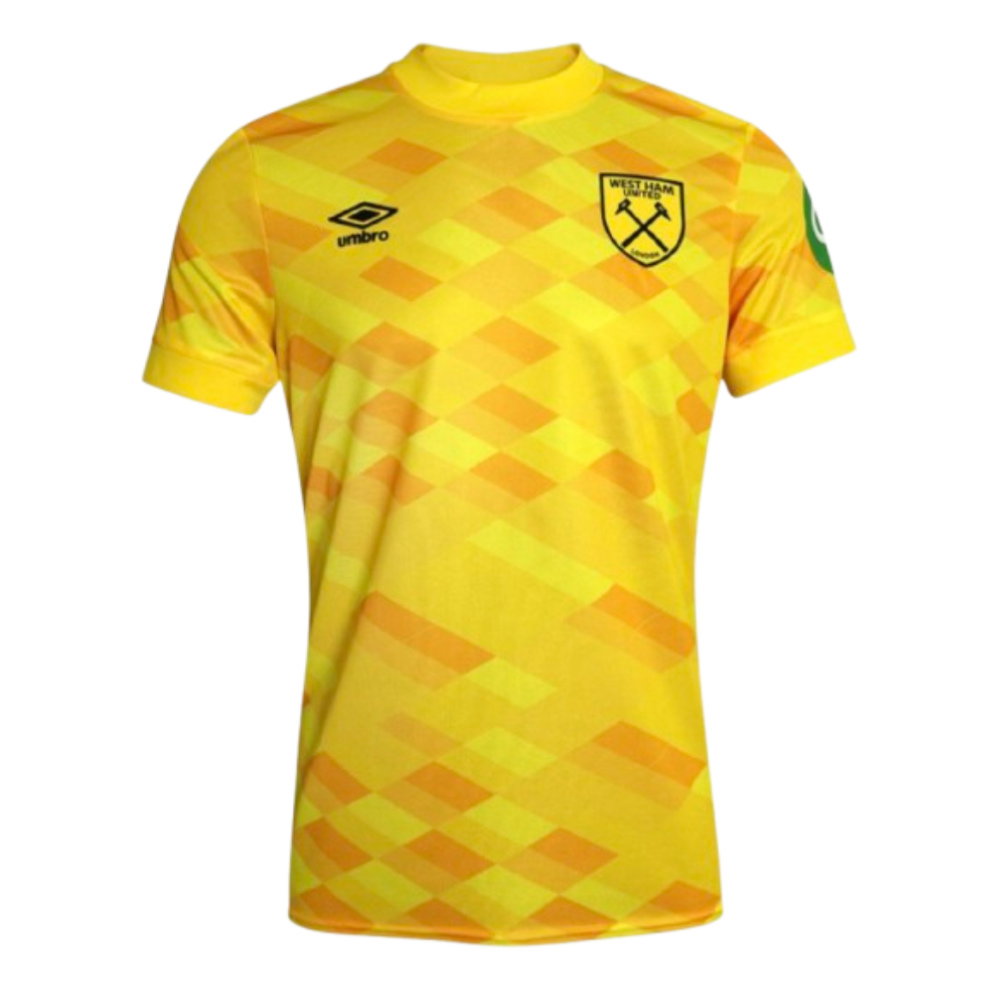 2024-2025 West Ham Goalkeeper Shirt (Yellow) - Kids (Foderingham 21)_3