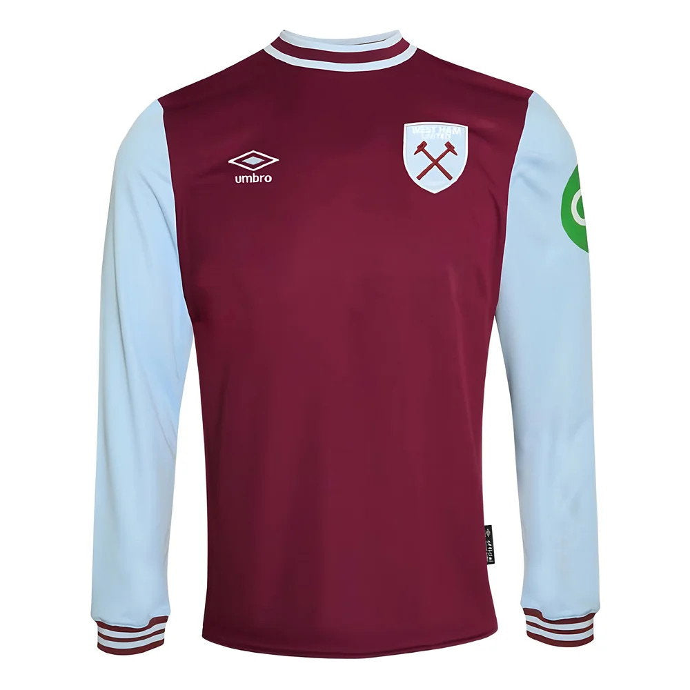 2024-2025 West Ham Long Sleeve Home Shirt (Kids) (Coufal 5)_3