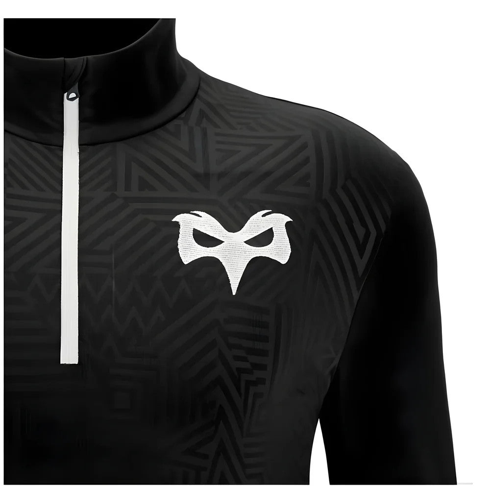 2024-2025 Ospreys Rugby Training 1/4 Zip Top (Black)_2