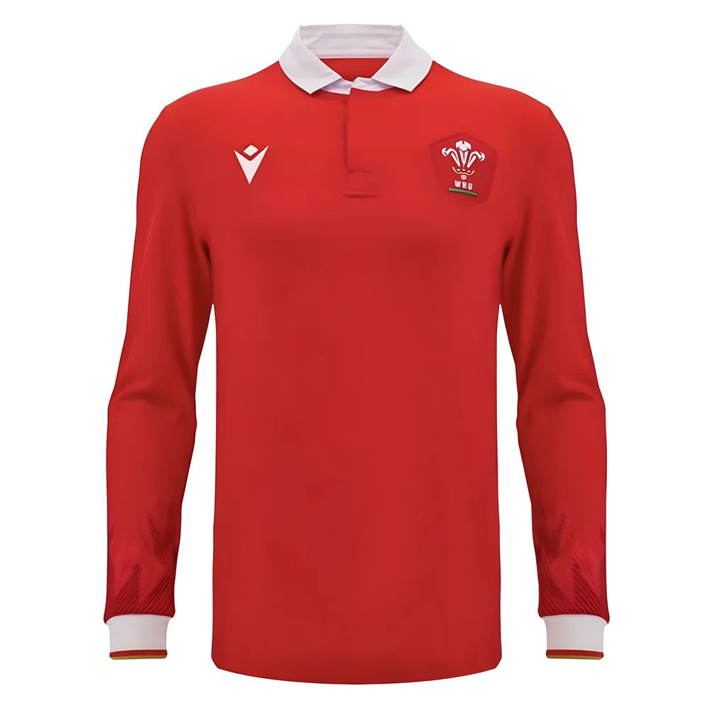 2024-2025 Wales WRU Home LS Cotton Rugby Shirt_0