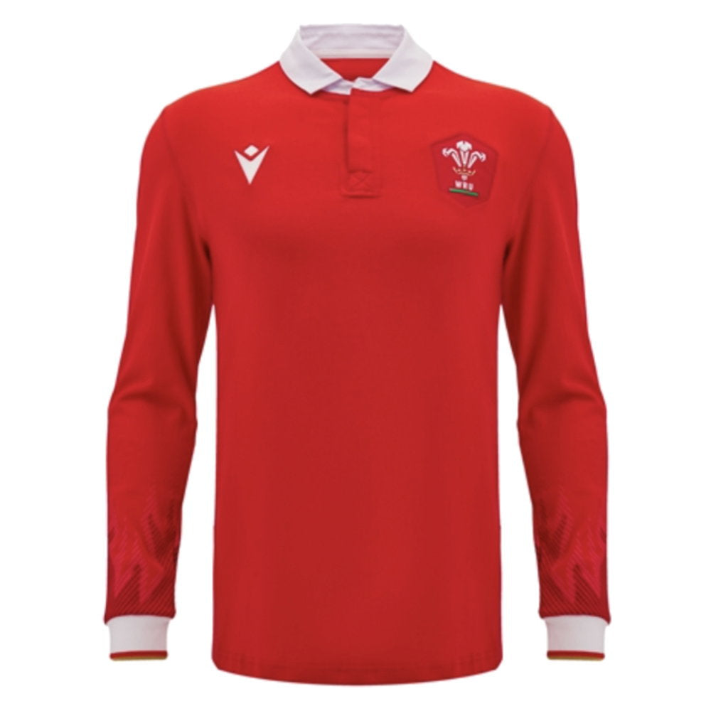 2024-2025 Wales WRU Home LS Cotton Rugby Shirt (Williams 11)_3