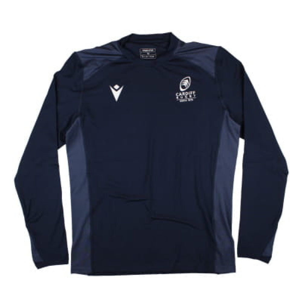 2024-2025 Cardiff Rugby Training Roundneck Top (Navy)_0