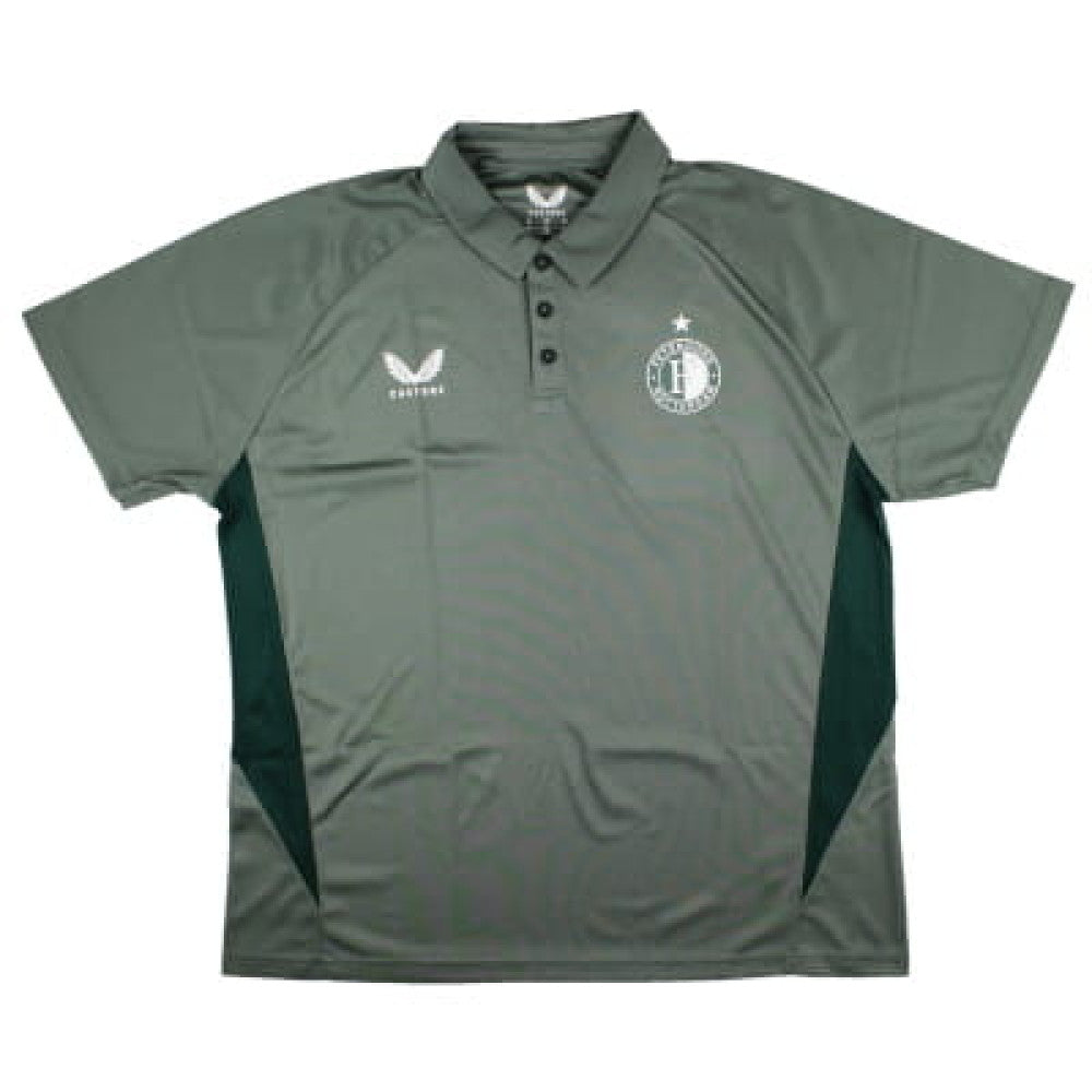2024-2025 Feyenoord Pro Player Presentation Polo Shirt (Green)_0