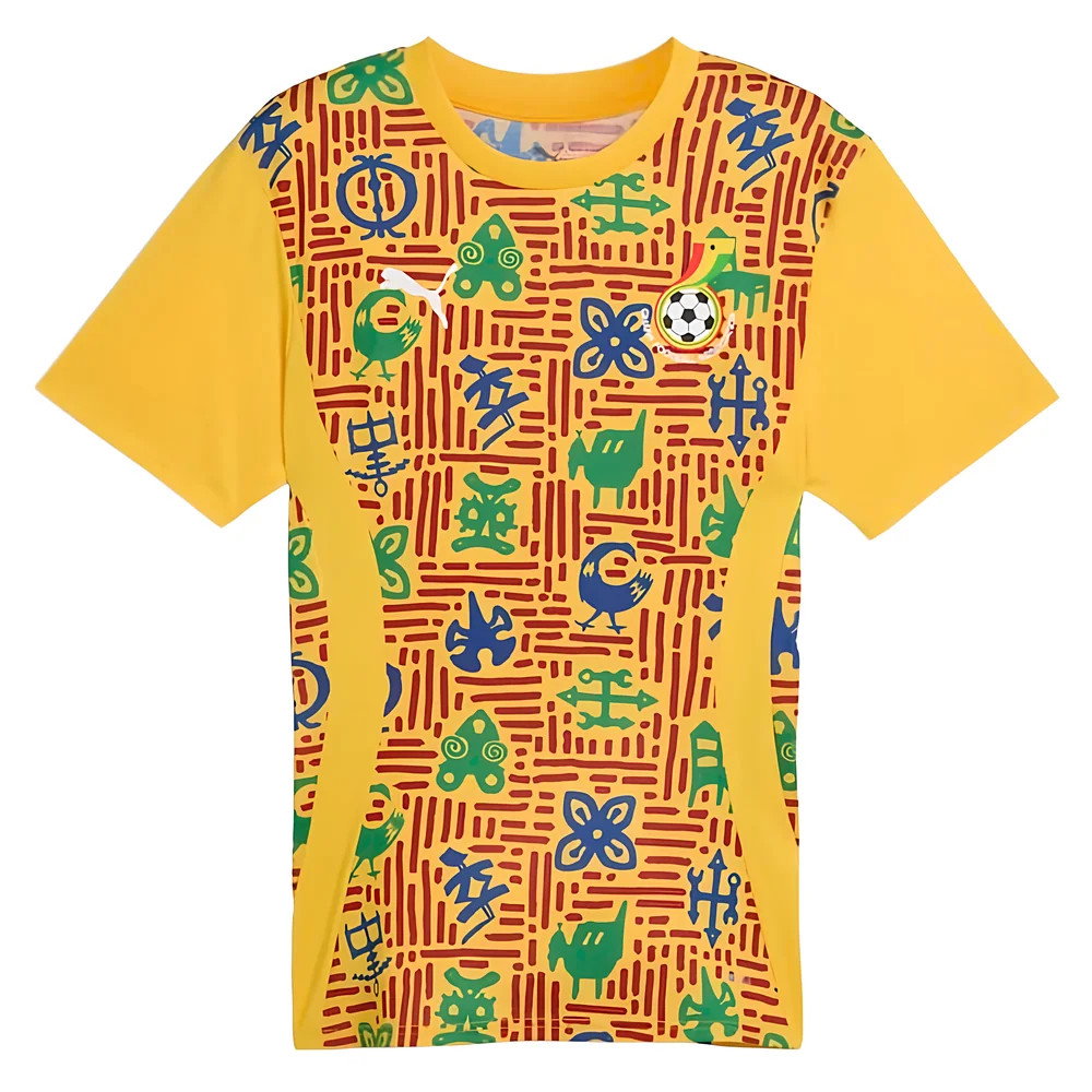 2024-2025 Ghana Pre-Match SS Jersey (Yellow) (Yeboah 21)_3