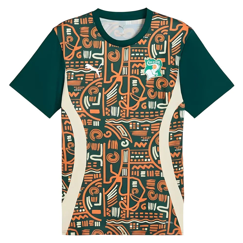 2024-2025 Ivory Coast Prematch SS Jersey (Dark Myrtle)_0