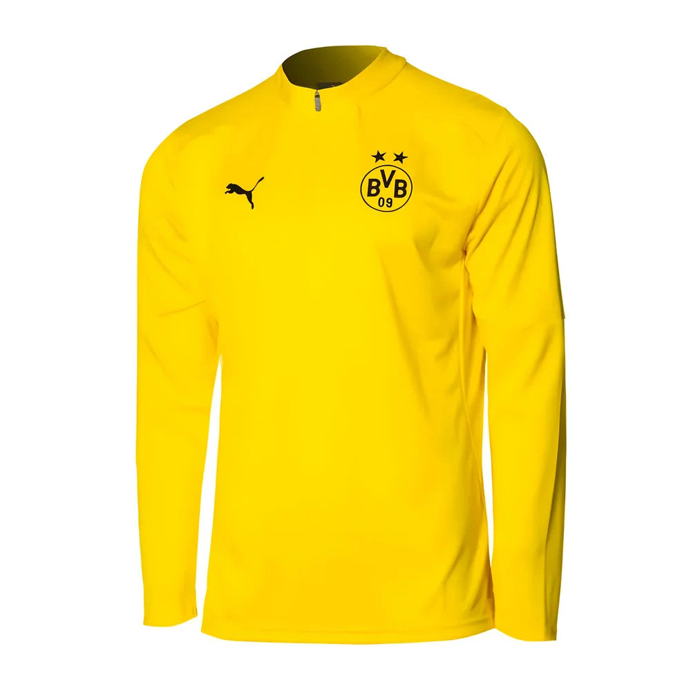 2024-2025 Borussia Dortmund Training 1/4 Zip Top (Yellow)_0