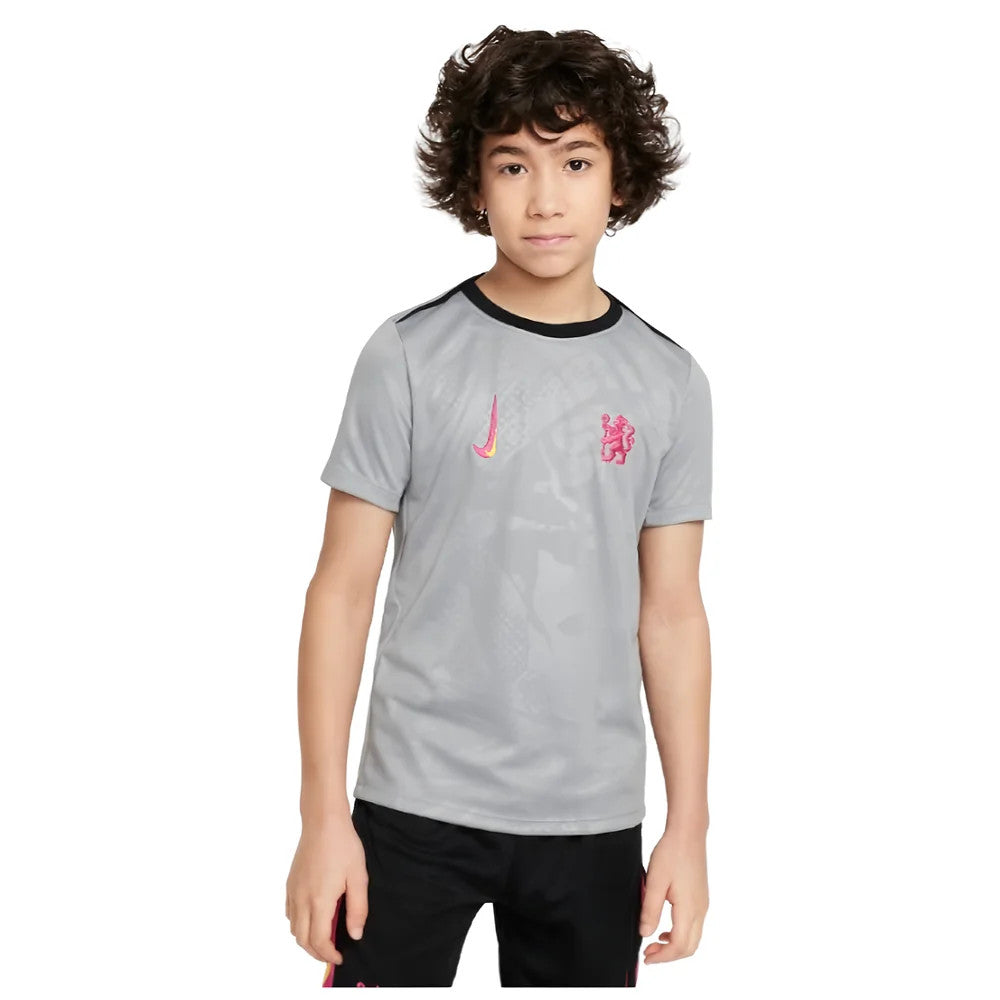 2024-2025 Chelsea Third Academy Pre-Match Shirt (Grey) - Kids_0