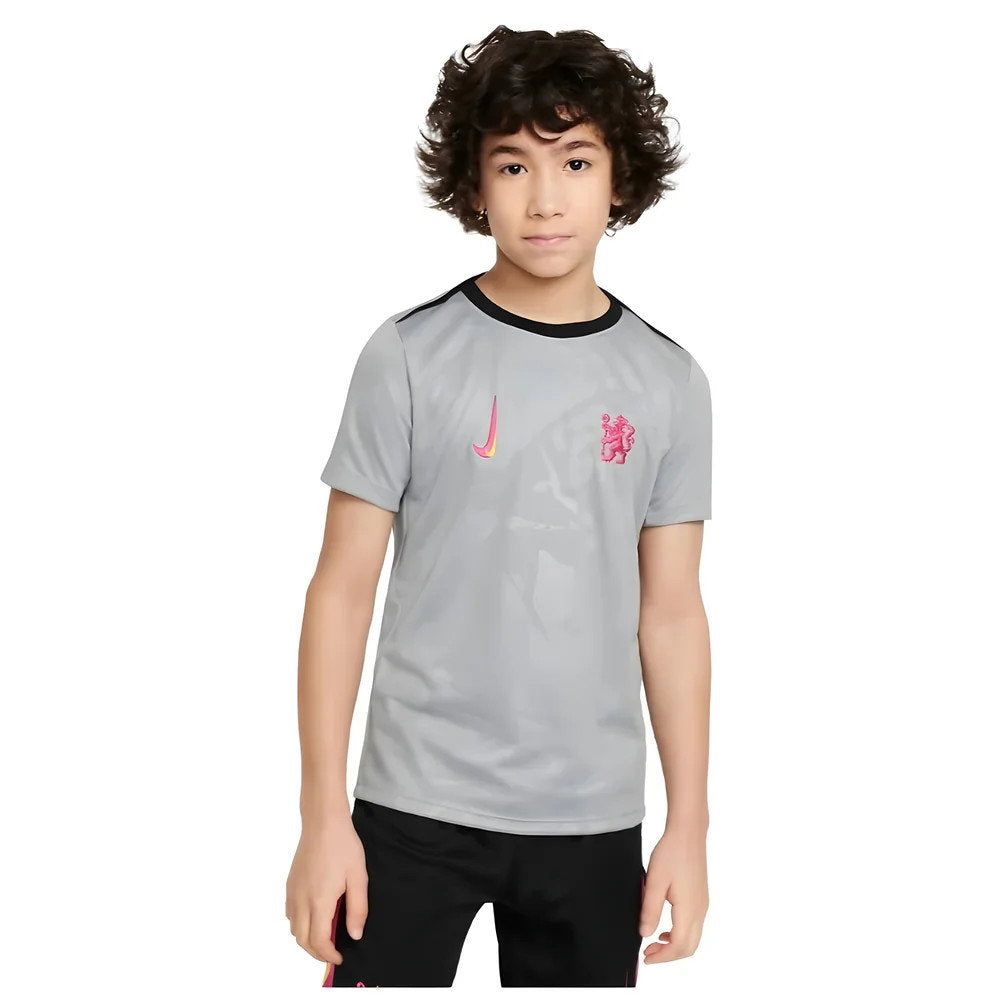 2024-2025 Chelsea Third Academy Pre-Match Shirt (Grey) - Kids (Acheampong 34)_3