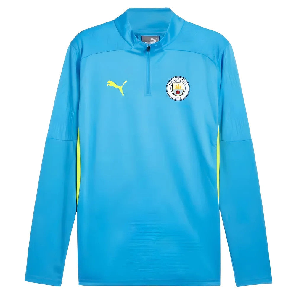 2024-2025 Man City Training 1/4 Zip Top (Magic Blue)_0