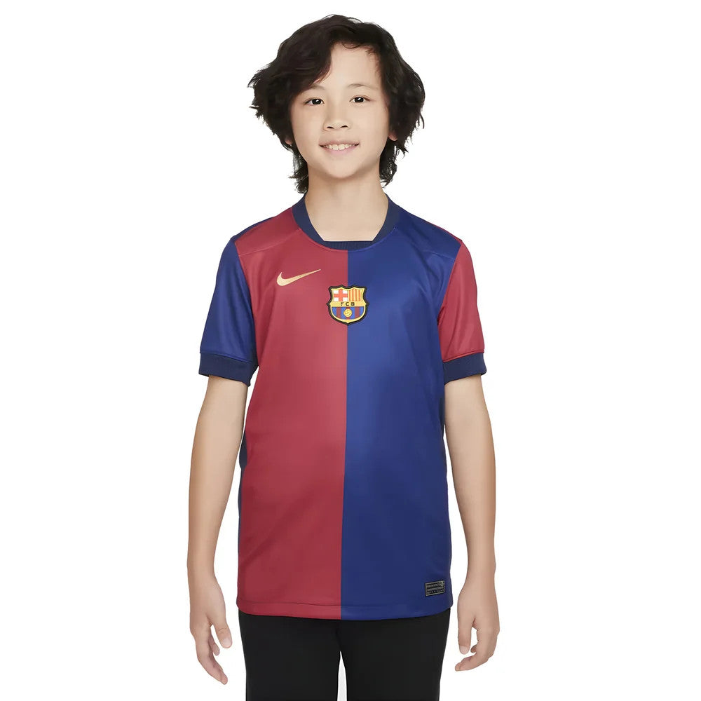 2024-2025 Barcelona Home Shirt (Sponsorless) - Kids_0