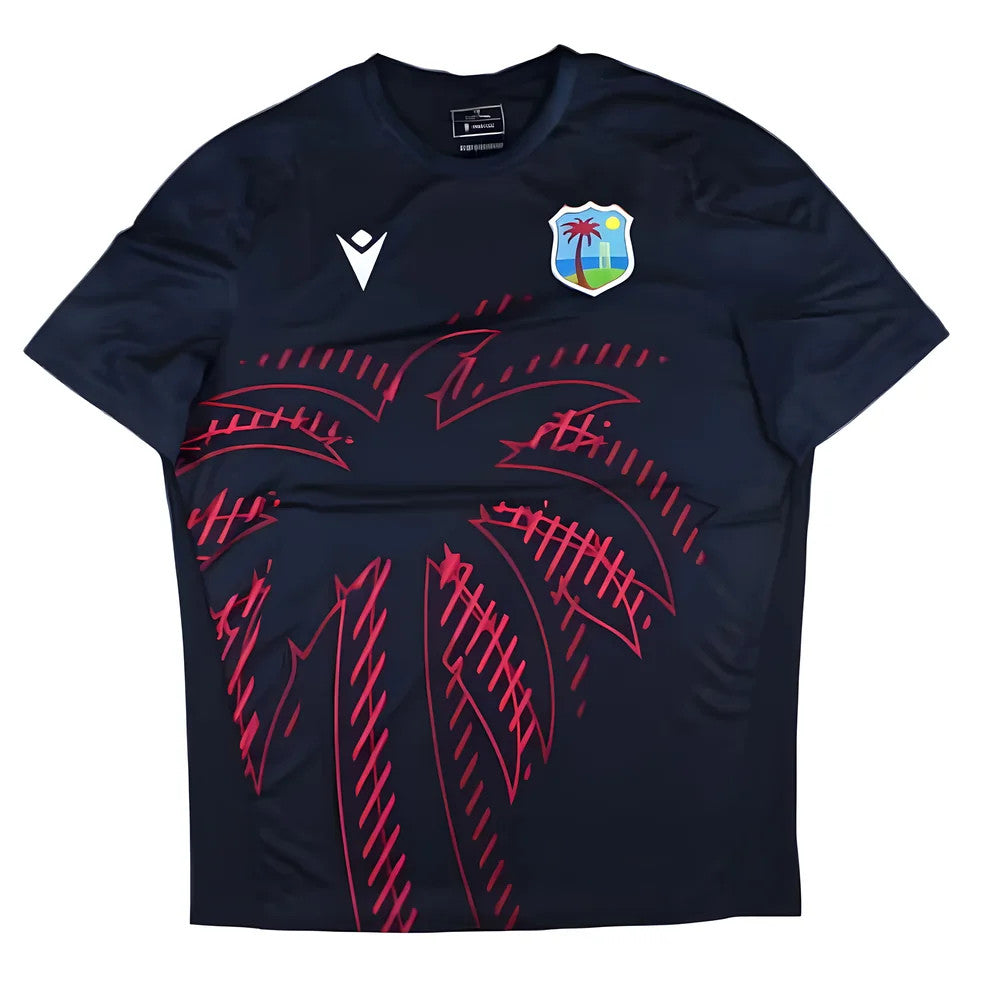 2025 West Indies Cricket Player Training Shirt (Navy)_0