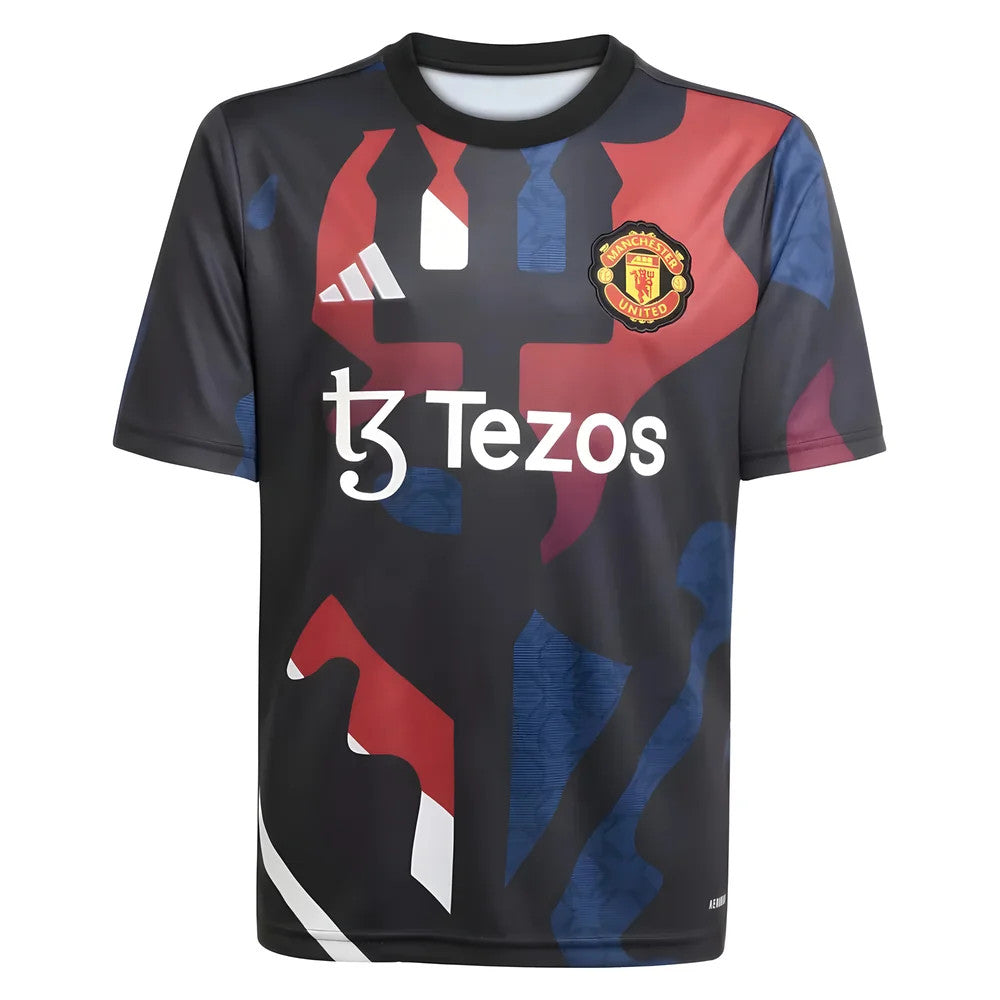 2024-2025 Man Utd Pre-Match Jersey (Black) - Kids_0