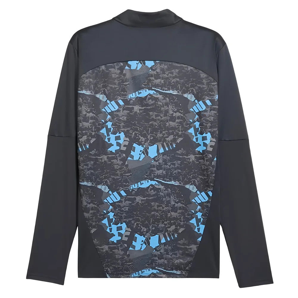 2024-2025 Man City Prematch 1/4 Zip Top (Strong Gray)_1