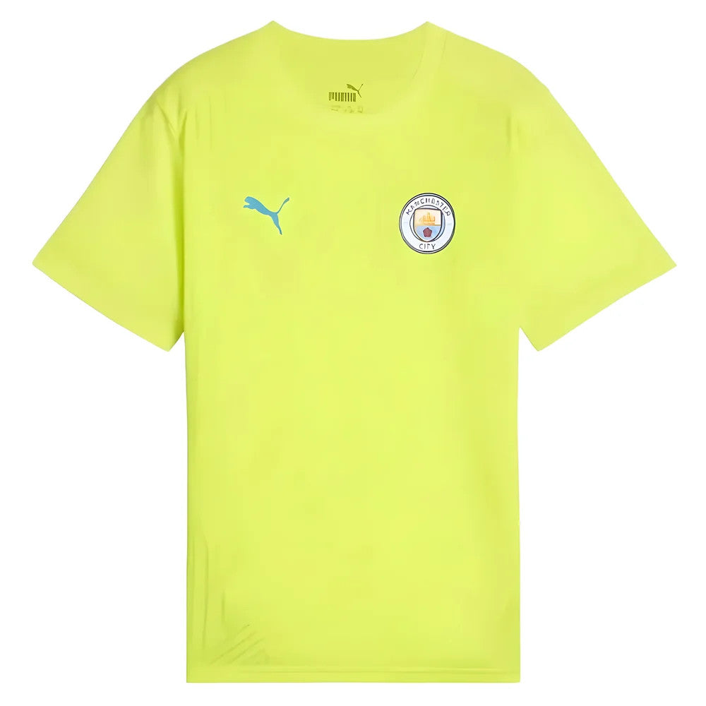 2024-2025 Man City Training Shirt (Yellow Glow) - Kids_0