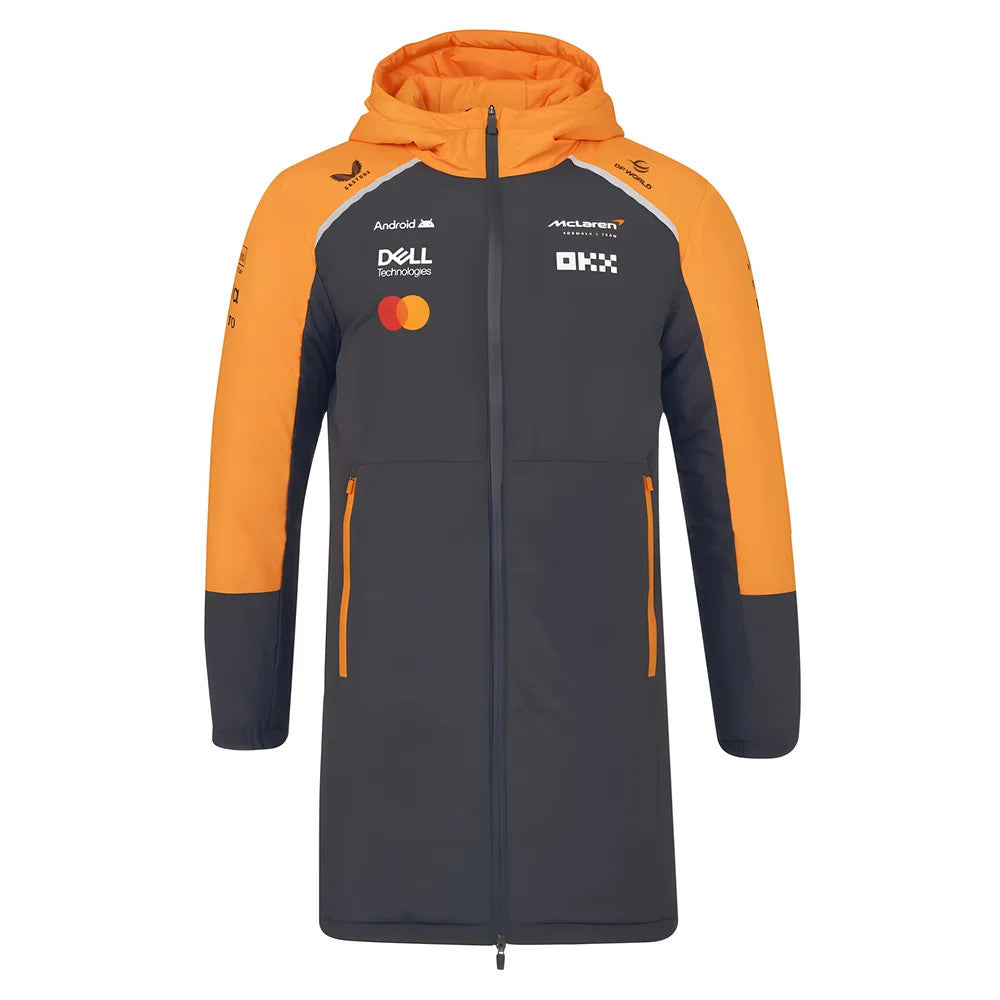 2025 McLaren F1 Team Longline Padded Jacket - Phantom_0