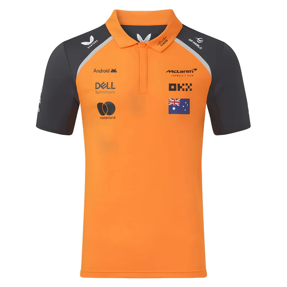 2025 McLaren F1 Team Polo Shirt Oscar Piastri (Autumn Glory/Phantom)_2