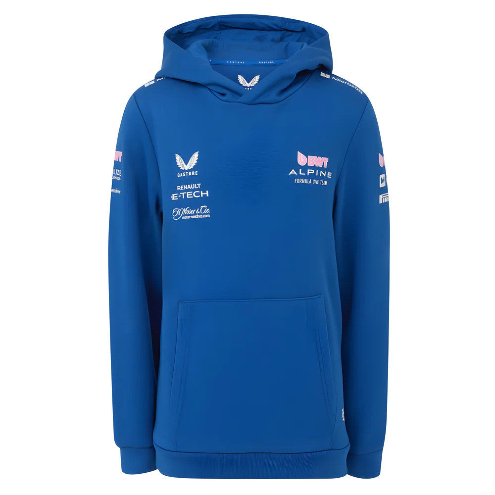 2025 Alpine F1 Pullover Hoodie (Blue) - Kids_0