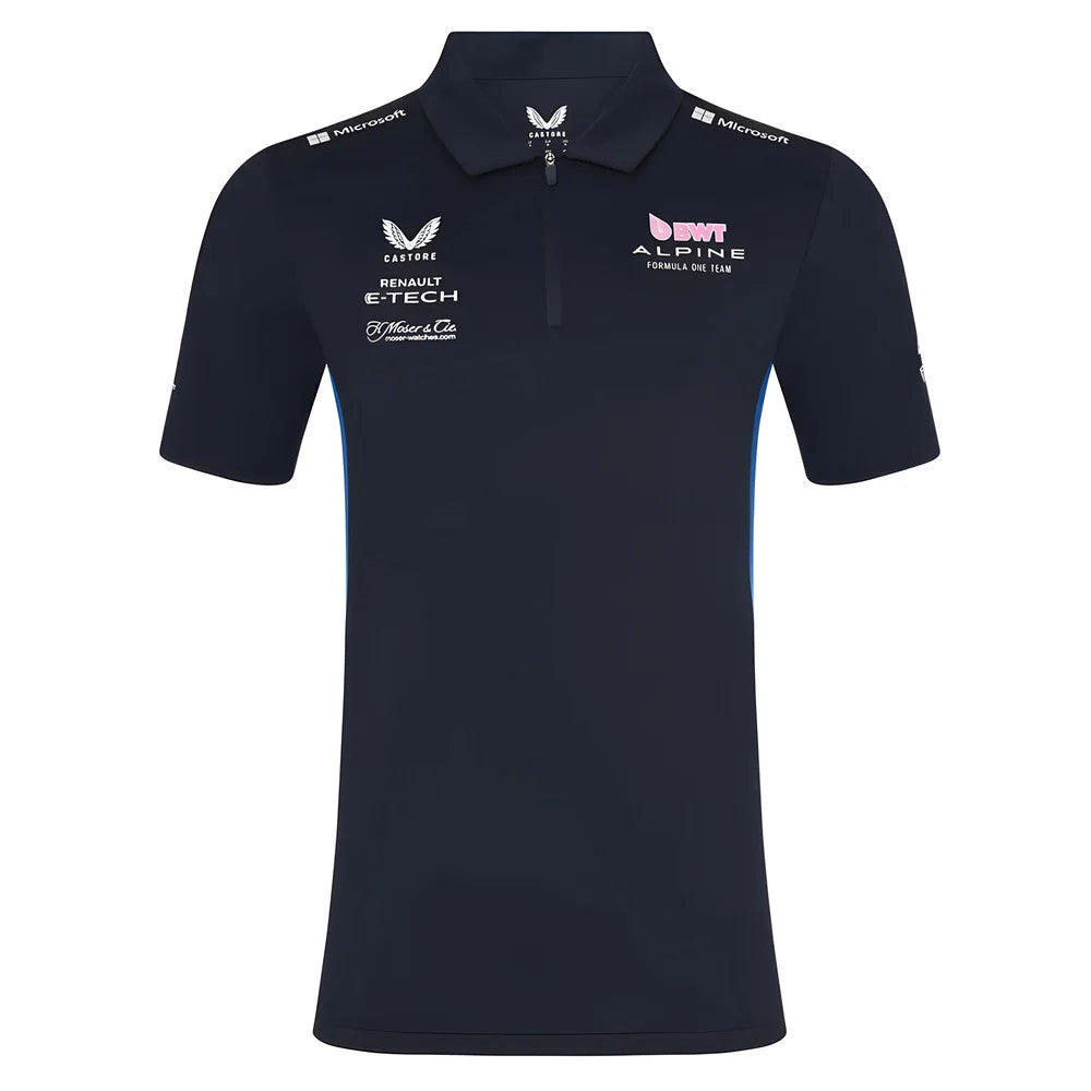 2025 Alpine F1  Mens SS Polo Shirt (Dark Sapphire)_0
