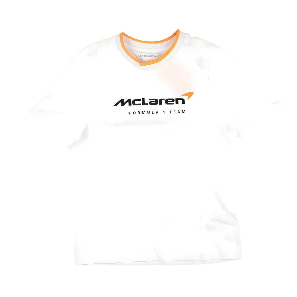 2025 McLaren F1 Core Essentials T-shirt - Bright White (Kids)_0