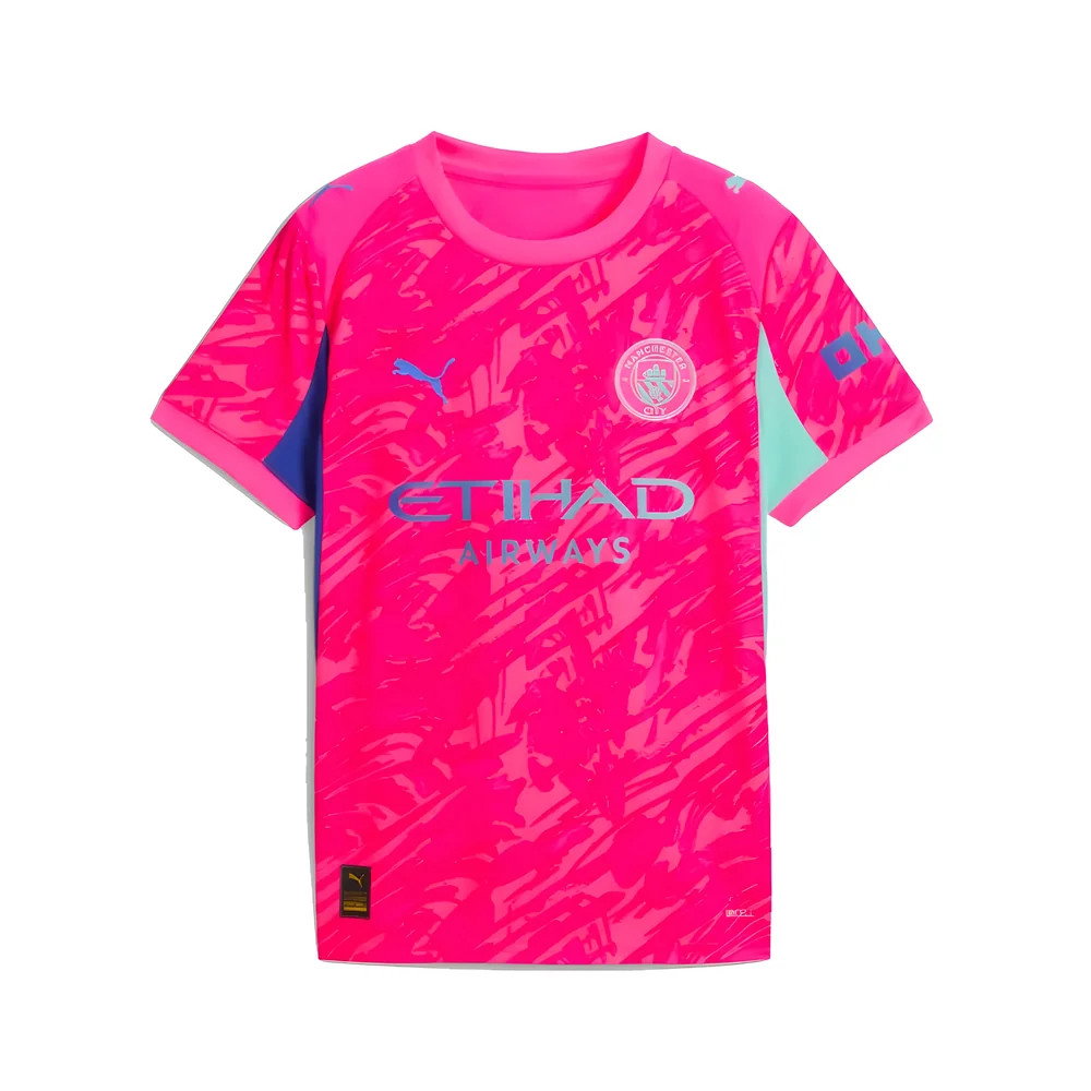 2025-2026 Man City Goalkeeper Home Shirt (Pink) - Kids_0
