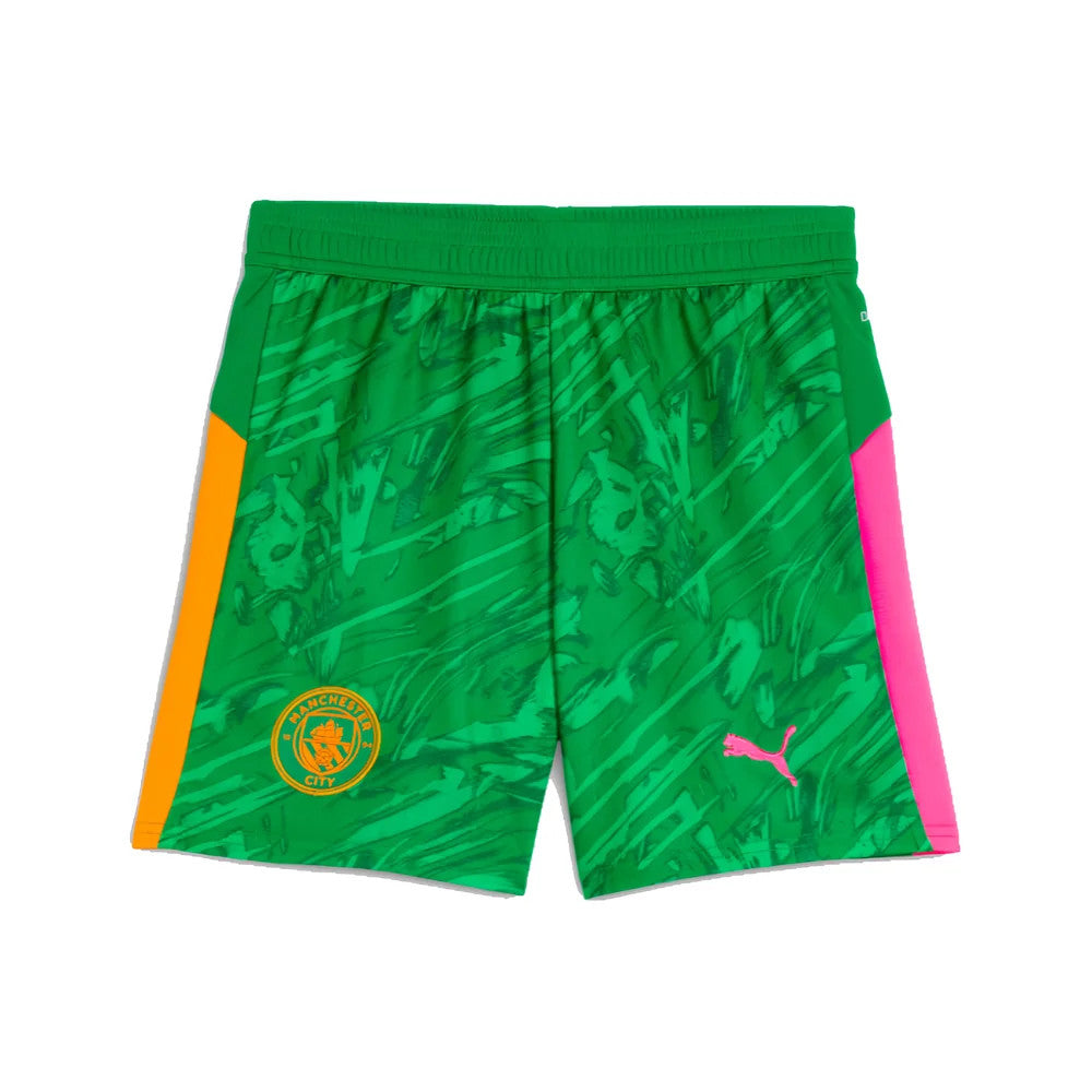2025-2026 Man City Goalkeeper Away Shorts (Green) - Kids_0