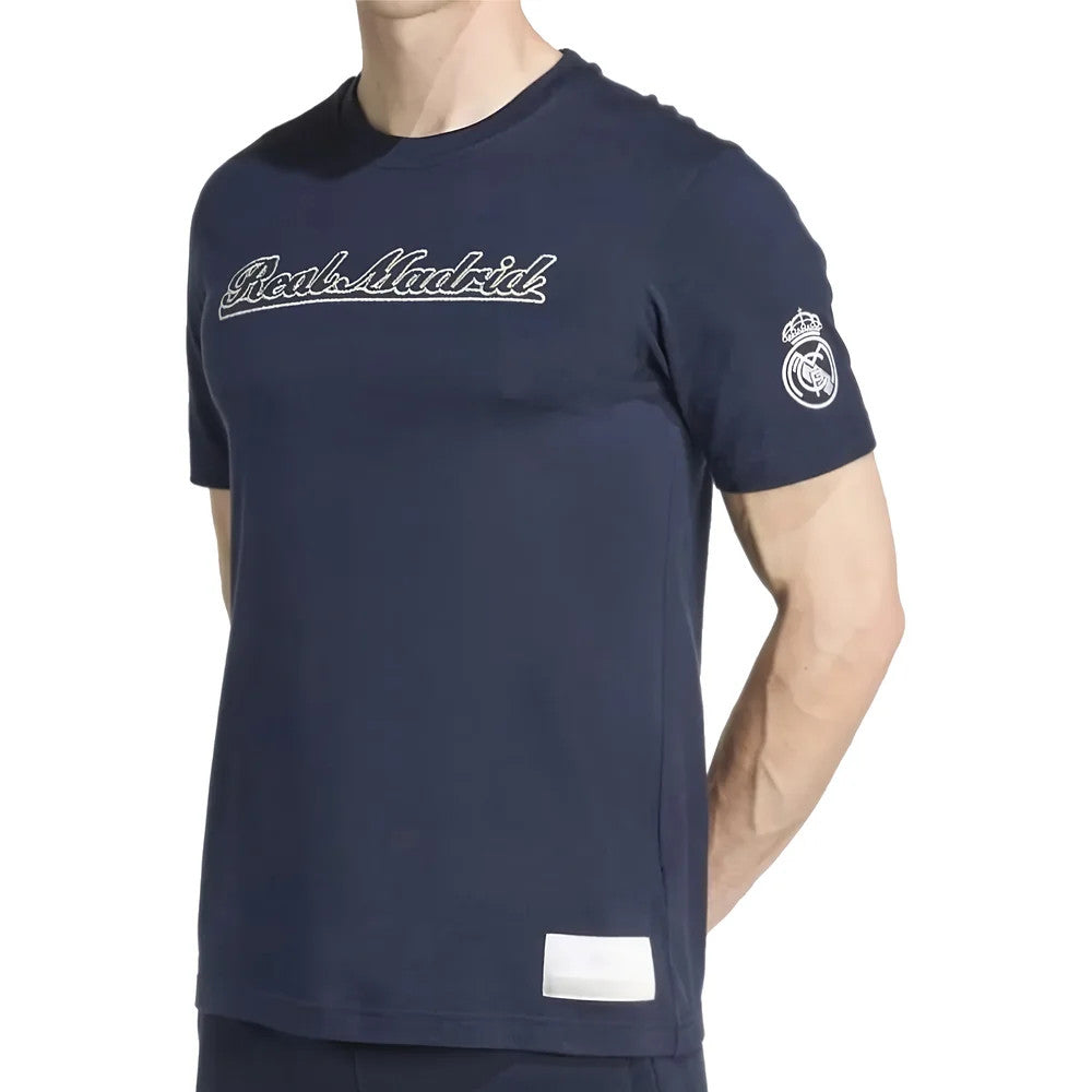 2025-2026 Real Madrid US Tee (Navy) (Bellingham 5)_3