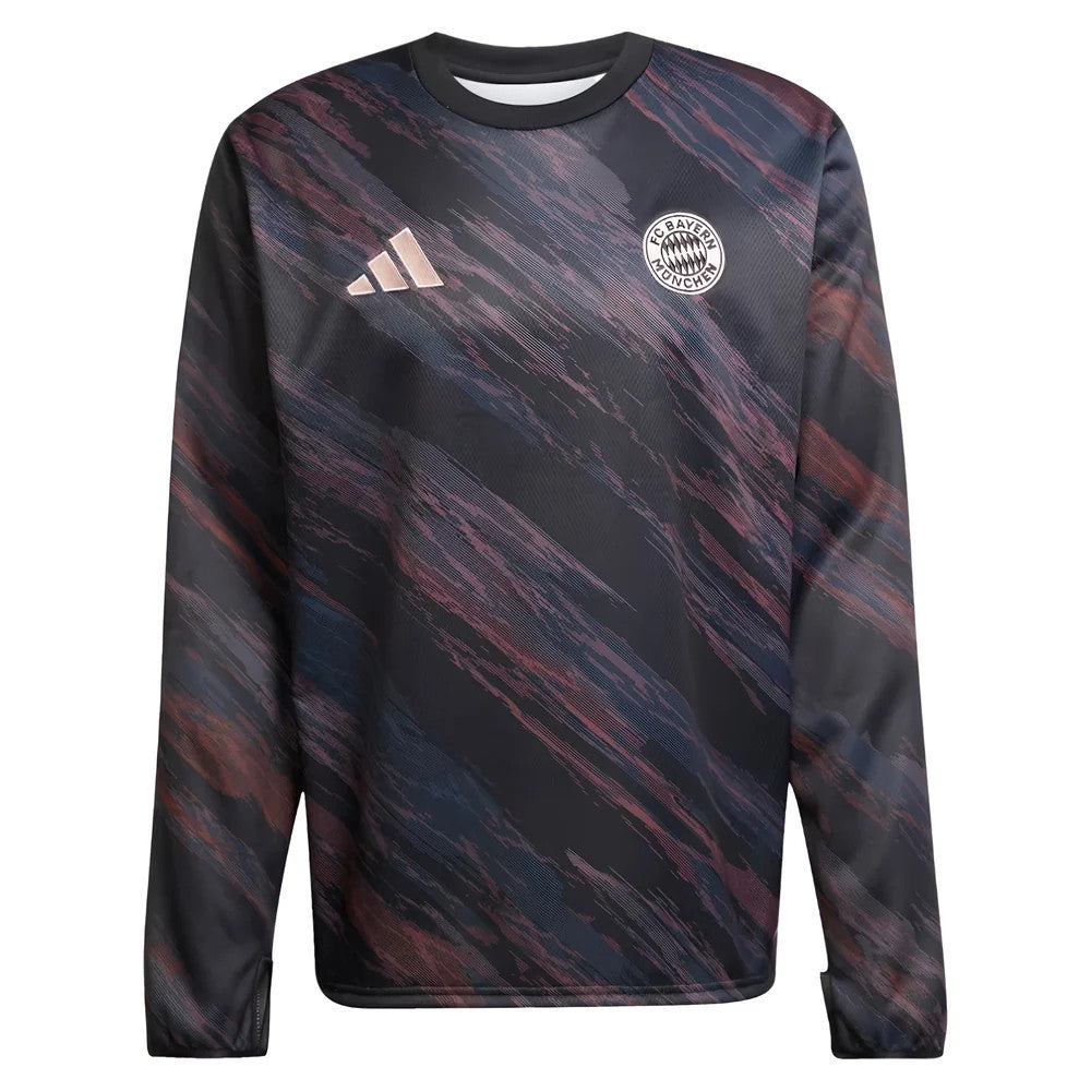 2025-2026 Bayern Munich Pre-Match Warm Top (Black)_0