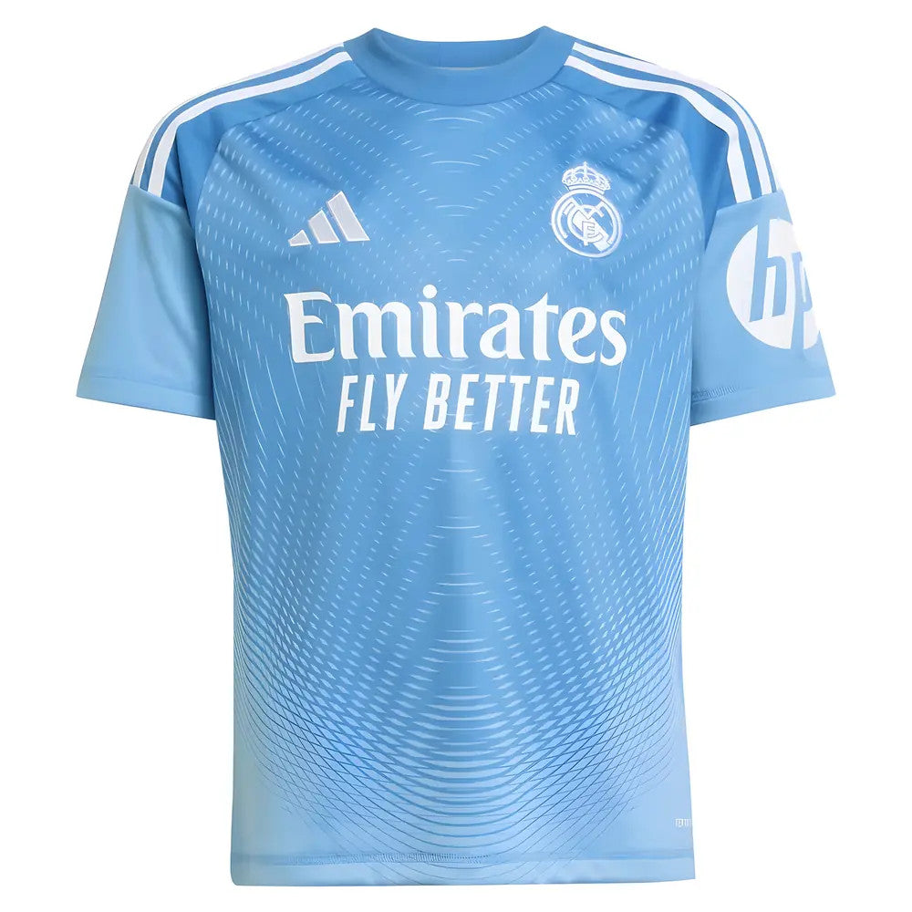 2025-2026 Real Madrid Home Goalkeeper Shirt (Blue) - Kids_0