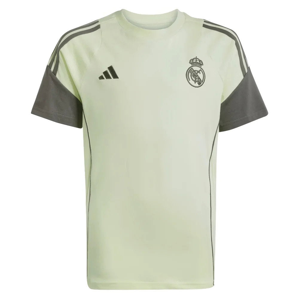2025-2026 Real Madrid Training Tee (Almost Lime) - Kids (Valverde 8)_3