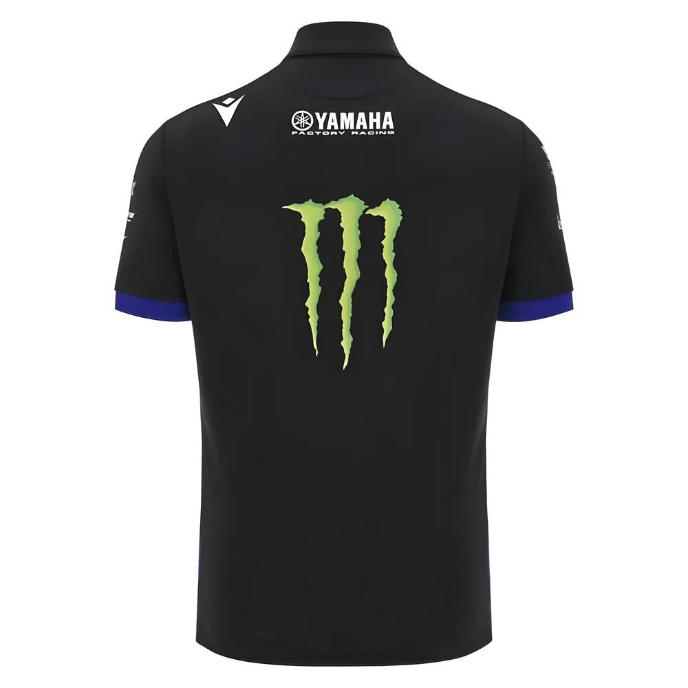 2025 Yamaha Factory Racing Team Poly Polo Shirt (Black)_2